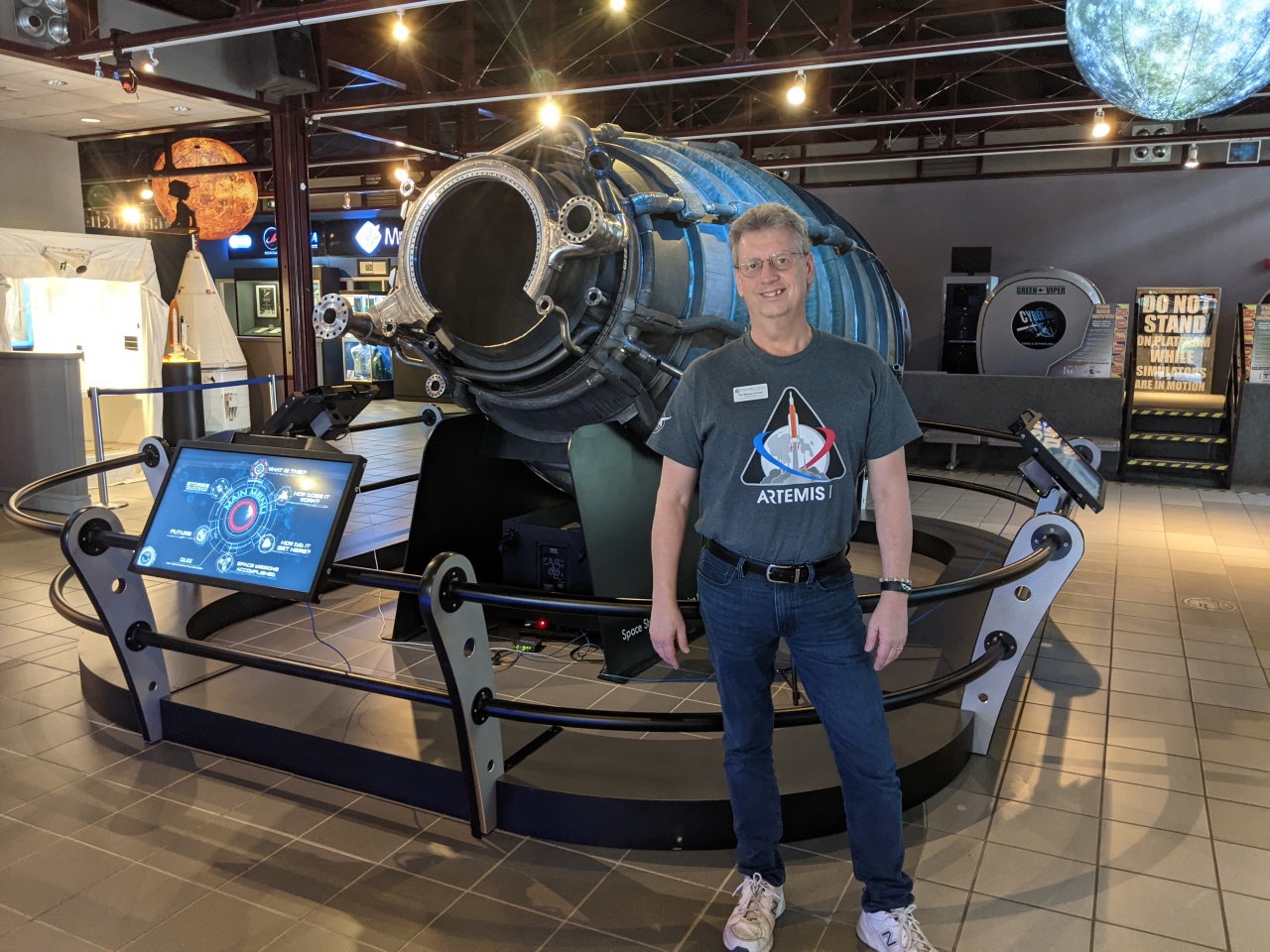 Columbus space museum has same type of engine nozzle used in Artemis I